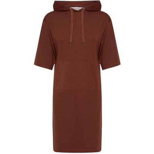 Robe uni en jersey marron - b.Young - Modalova