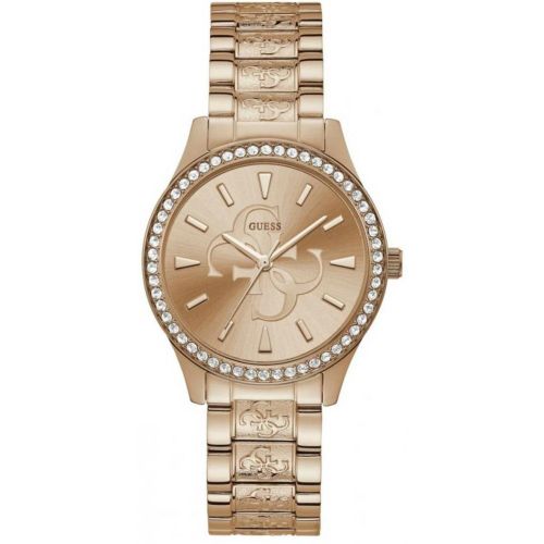Montre Guess W1280L3 - ANNA Boîtier acier brillant avec cristaux cadran bracelet acier brillant - Guess Montres - Modalova