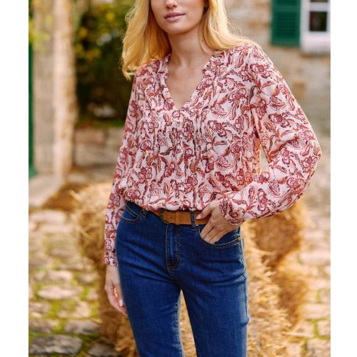 Blouse DOUCIE palmette en viscose - La Petite Etoile - Modalova