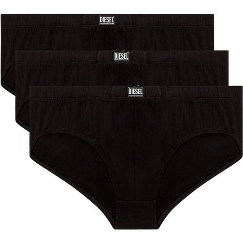 Lot de 3 slips coton noir - Diesel Underwear - Modalova