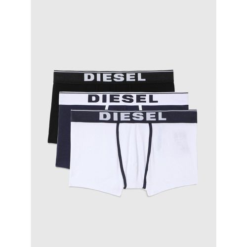 Pack de 3 boxers logotes ceinture elastique - Noir / / Blanc - Diesel Underwear - Modalova