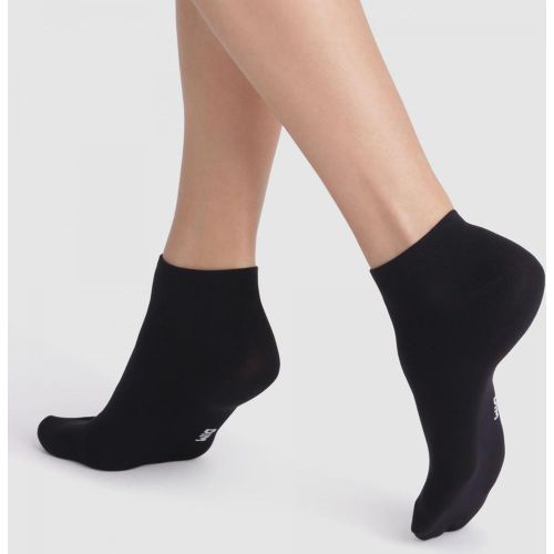 Lot de 2 paires de socquettes SKIN noires - Dim Chaussant - Modalova