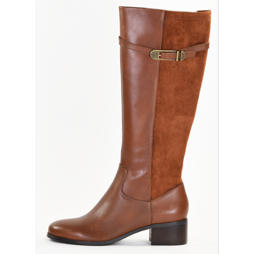 Bottes femme en Cuir DAISIA Cognac - Emilie Karston - Modalova