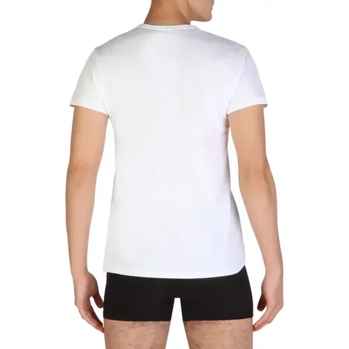 Lot de 2 t-shirts col rond manches courtes en coton - Emporio Armani Underwear - Modalova
