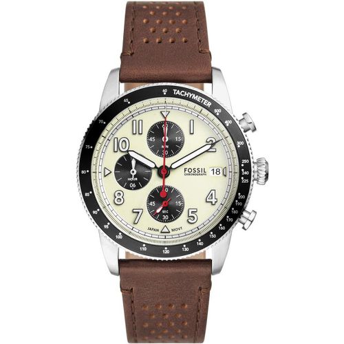 Montre Fossil Sport Tourer - FS6042 Bracelet Cuir - Fossil Montres - Modalova