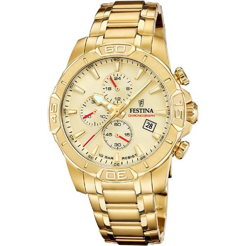 Montre Timeless Chronograph - F20705-2 Bracelet Acier - Festina - Modalova