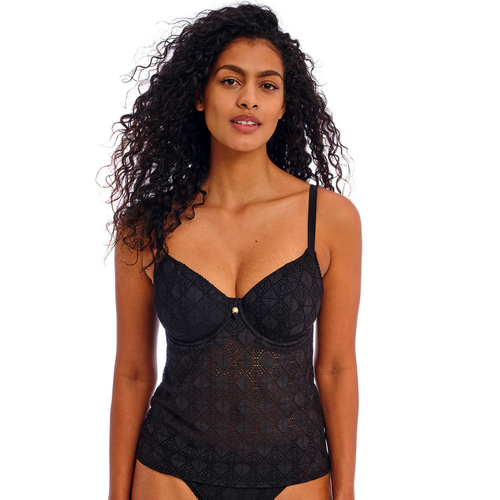 Tankini plunge noir - Freya maillot - Modalova