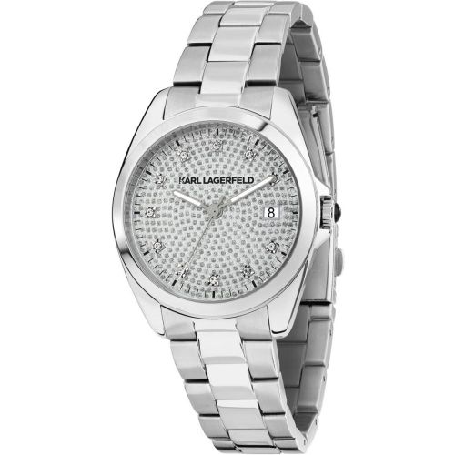 Montre Round Essentials - R0553101509 Bracelet Acier Argent - Karl Lagerfeld - Modalova