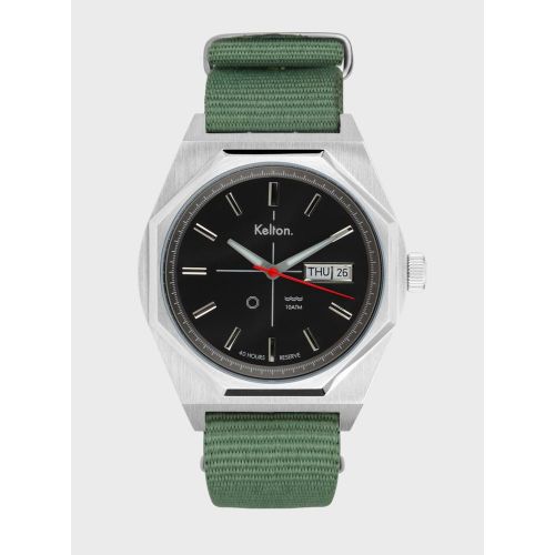 Montre automatique Octogone silver nato Kaki - Kelton - Modalova