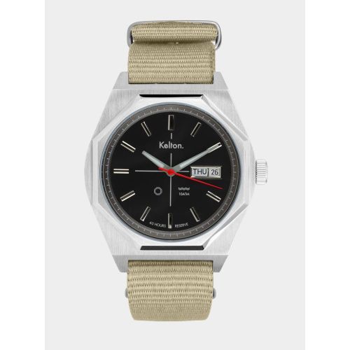 Montre automatique Octogone silver nato sable - Kelton - Modalova