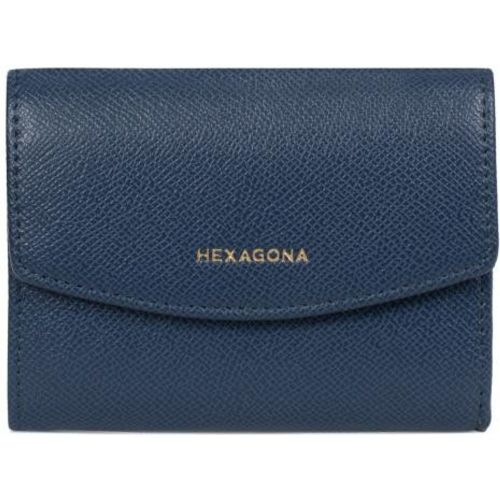 Portefeuille Stop RFID Cuir CALI Marine Lara - Hexagona - Modalova