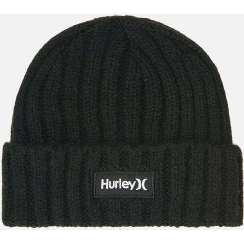 Bonnet noir en tricot à revers - hurley - Modalova