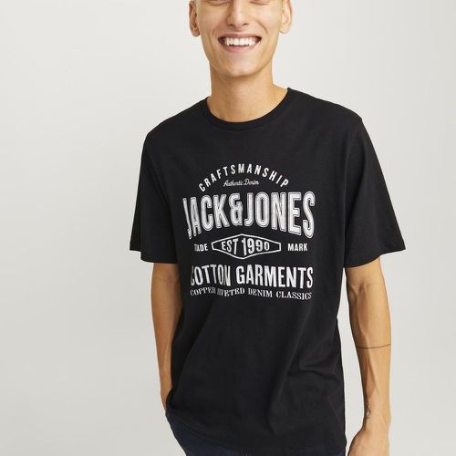 T-shirt en Coton Noir col rond Pax - jack & jones - Modalova