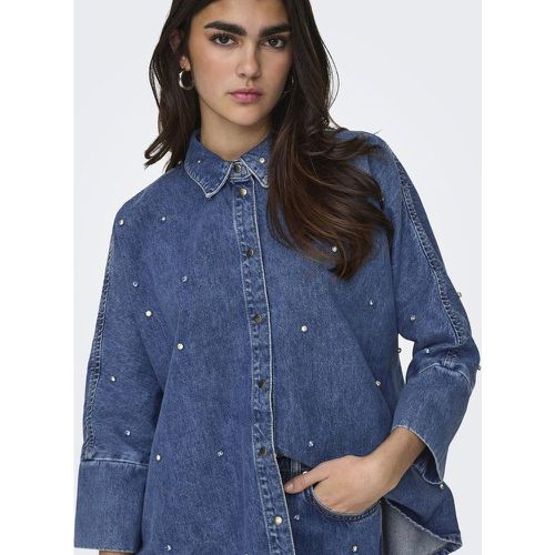 Chemise en jean oversize Grace en coton Lina - Only - Modalova