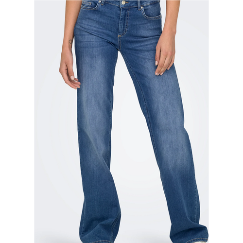 Jean Fit taille moyenne ONLBLUSH -Bleu en coton Ora - Only - Modalova