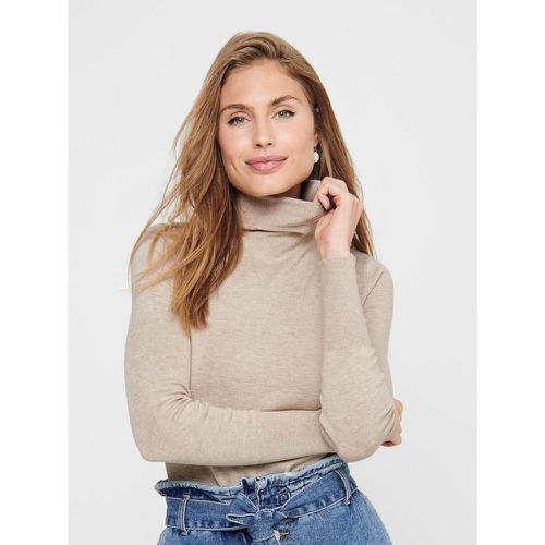 Pull en maille Col tortue Manches longues blanc - Only - Modalova