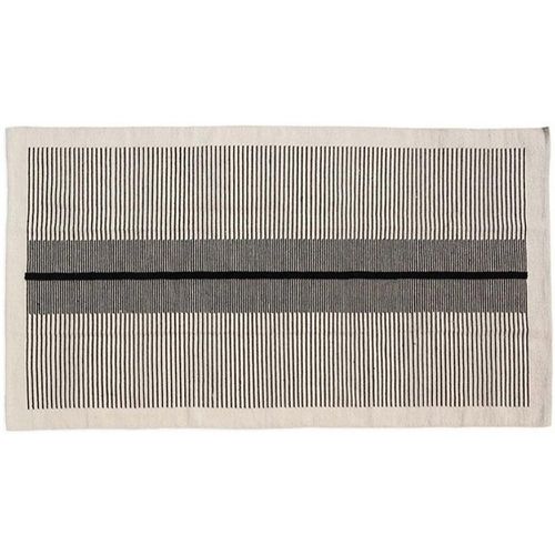 Tapis en coton Ligne noir - 3S. x Home - Modalova