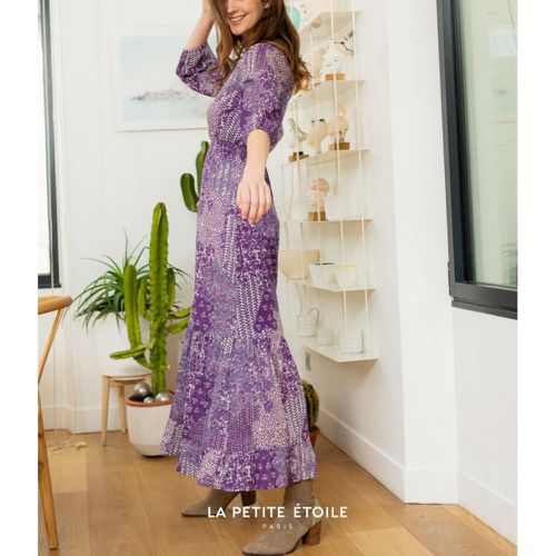 Robe Longue MYLO violet en coton - La Petite Etoile - Modalova
