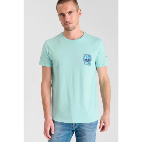Tee-Shirt SANTIAGO bleu Owen - Le Temps des Cerises - Modalova