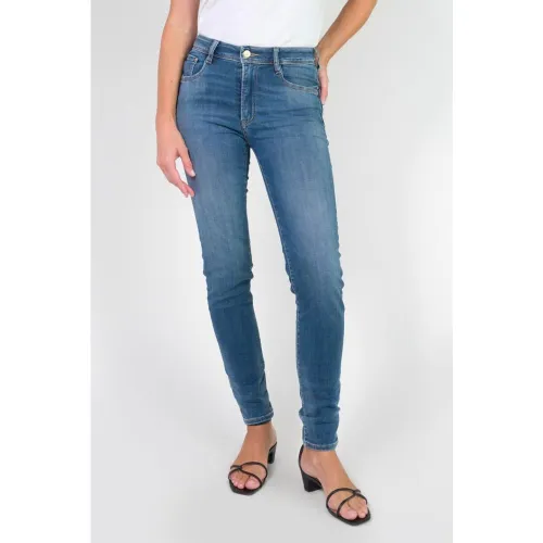 Jeans push-up slim taille haute PULP, longueur 34 en coton Lia - Le Temps des Cerises - Modalova