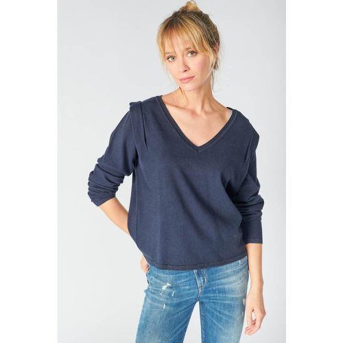 Pull Lilly bleu marine en viscose - Le Temps des Cerises - Modalova