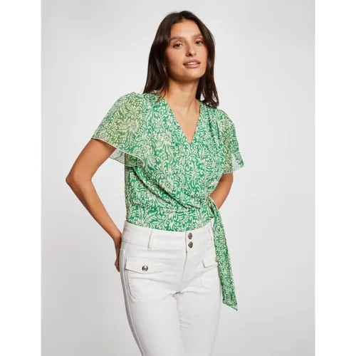 T-shirt en laine vert - Morgan - Modalova