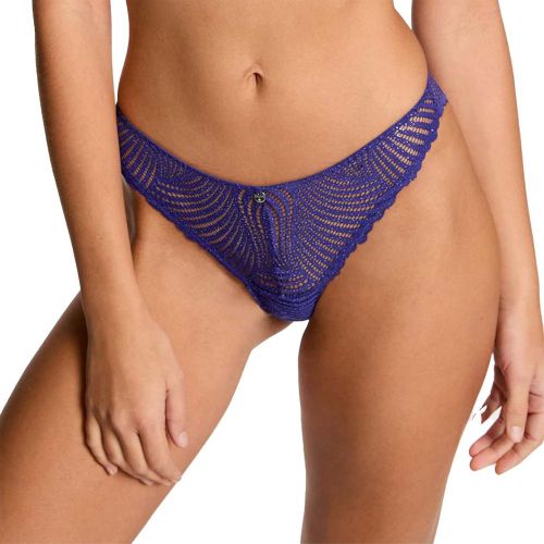 Tanga marine Glory bleu - Morgan Lingerie - Modalova