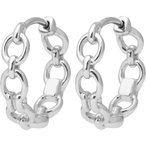 Boucles d'oreilles créoles rhodié 20mm W633W00 - Maison de la Bijouterie - Modalova