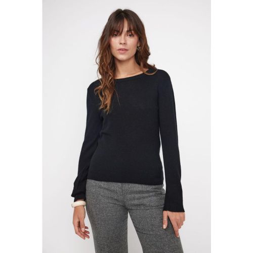 Pull col rond ZARA en cachemire - Maison Héritage - Modalova