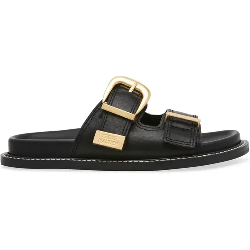 Sandales Arch-E cuir noir - Steve Madden - Modalova