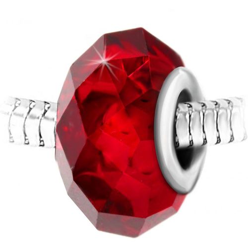 Charm perle cristal à facettes et acier par SC Crystal - So Charm Bijoux - Modalova