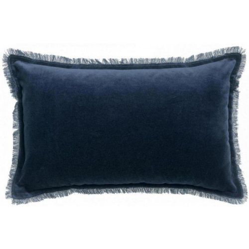 Coussin uni Fara Marine 30x50cm - 3S. x Home - Modalova