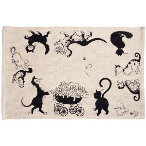 Tapis Dubout Multicolore Chats Ecru - Winkler - Modalova