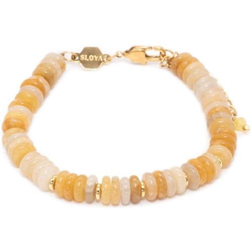 Bracelet Blima en pierres Jade jaune - Sloya - Modalova