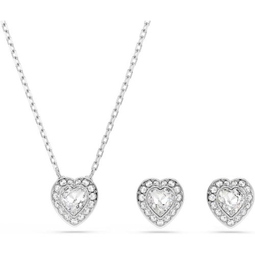 Parure Ariana Grande x , Tailles variées, C?ur, Blanc, Métal rhodié - Swarovski - Modalova