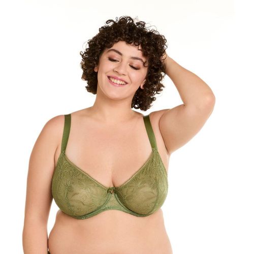 Soutien-gorge à armatures grand maintien kaki Masque vert - Pomm Poire - Modalova