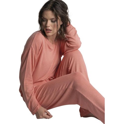 Guimauve - t-shirt manches longues fluide en viscose - Passionata - Modalova