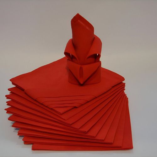 Lot de 12 Serviettes ARC EN CIEL Rubis - Calitex - Modalova