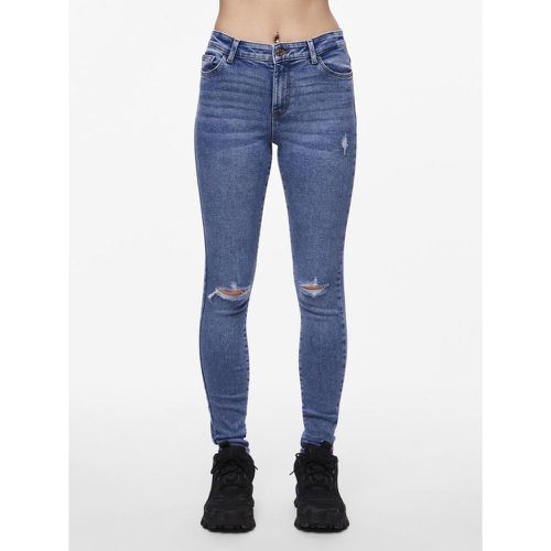 Jean skinny braguette zippée en coton Hana - Pieces - Modalova