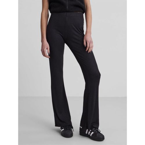 Pantalon en maille noir Beth - Pieces - Modalova