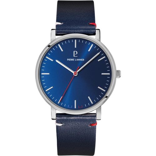 Montre Essential - 217G166 Bracelet Cuir Bleu - Pierre Lannier - Modalova