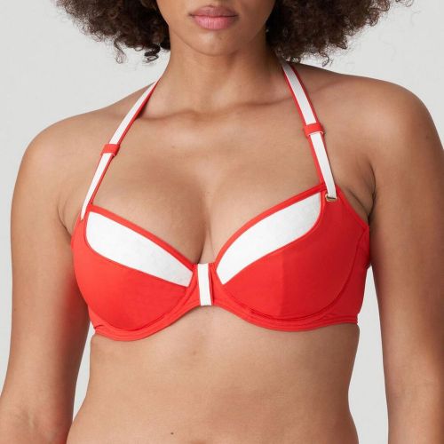 Bikini plongeant coupe tulipe rouge Prima Donna - Prima Donna Bain - Modalova
