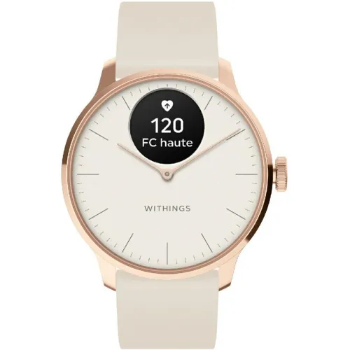 Montre de Santé Connecté Scanwatch Light - Wsw L Rowhi Bracelet Caoutchouc Blanc - Withings - Modalova