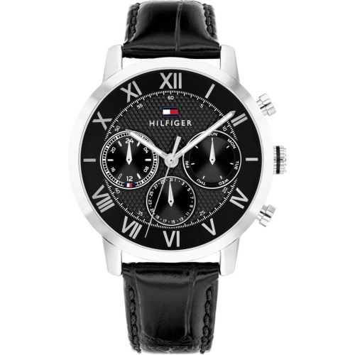 Montre Tommy Hilfiger TH-Oxford - 1710725 Bracelet Cuir Noir - Tommy Hilfiger Montres - Modalova