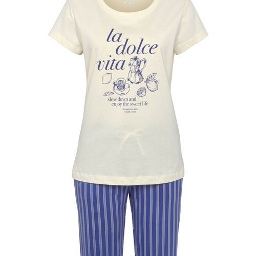 Pyjama violet en coton - Vivance - Modalova