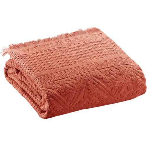 Drap de bain Zoe Sienne 100 x 180 - Maison Vivaraise - Modalova