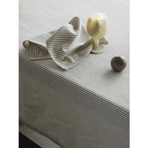 Lot de 2 serviettes de table LEONIE Caviar 40 x 40 - Maison Vivaraise - Modalova