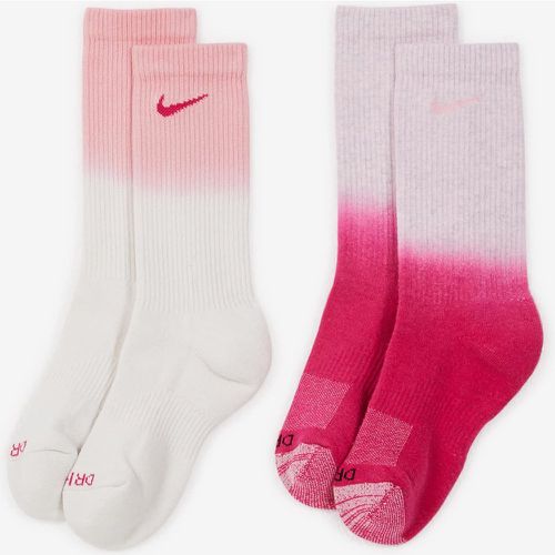 NIKE CHAUSSETTES X3 CREW EVERYDAY PLUS TIE DY ROSE - CHAUSSETTE HOMME