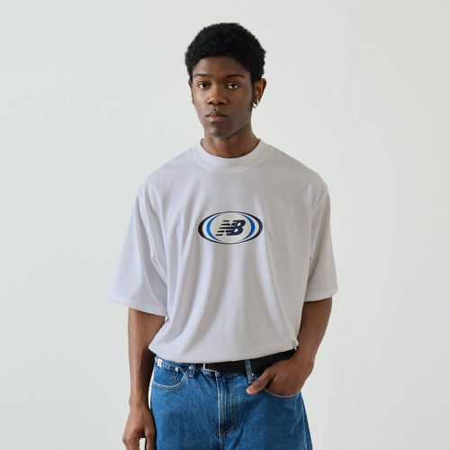 Tee Shirt Centered Logo Hoops / - New Balance - Modalova