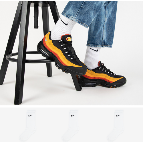 Chaussettes X3 Crew Blanc/noir - Nike - Modalova